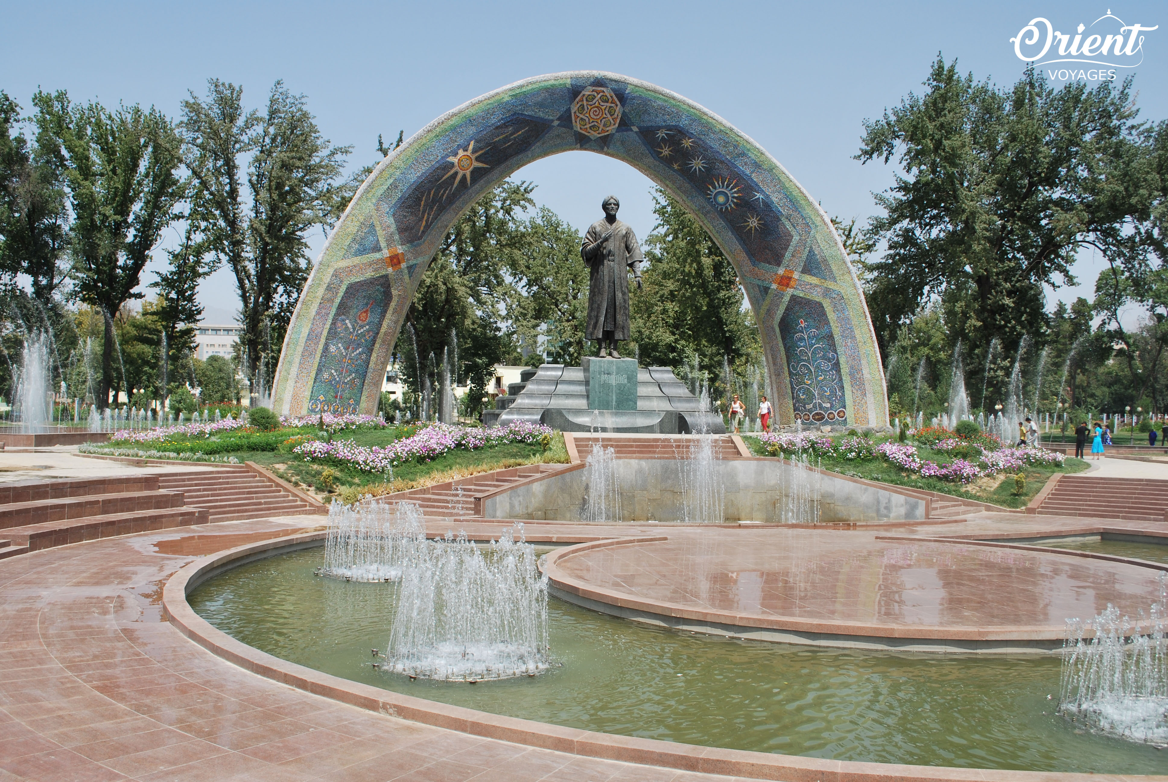 Rudaki monument, Dushanbe, Tajikistan