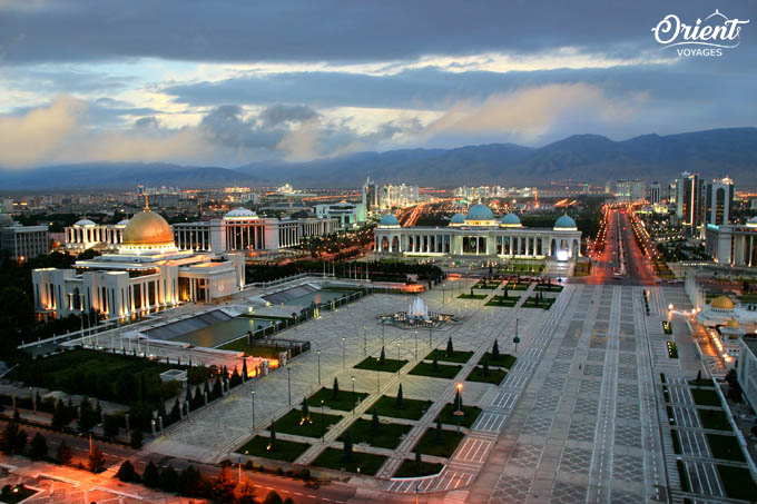 Panoramaussicht auf Aschgabad, Turkmenistan