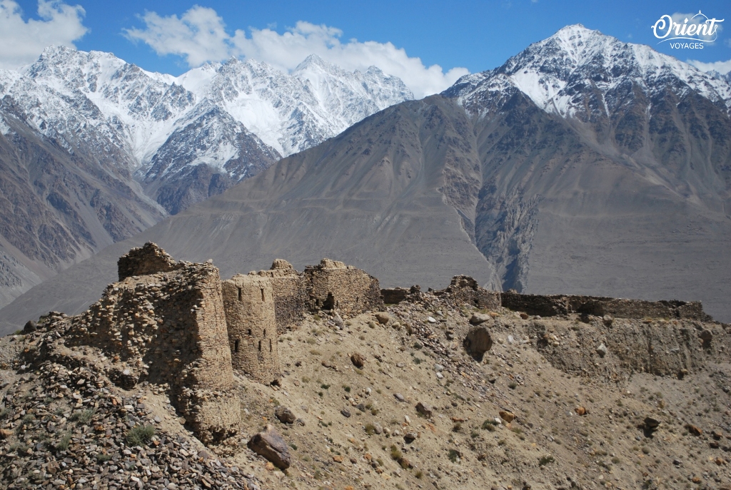 Remnants of Yamchun fortress (4th-3rd cc.), Tajikistan